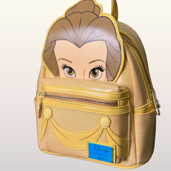 NWT Loungefly Disney BEAUTY AND THE BEAST Belle Cosplay Mini Backpack RARE main image 4